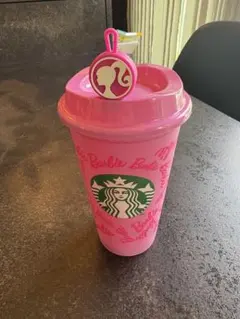 完売 海外限定 スターバックス 中国 ガラスタンブラー バービー ピンク 
