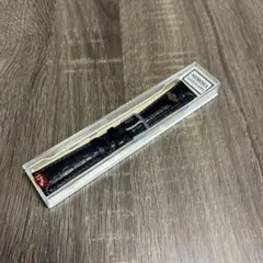 未使用 mimosa 腕時計 ベルト 17mm レザー 型押し ブラック メンズ