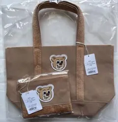 【新品未使用】オールドテディ　ワッペントートバッグ　ポーチ2点セット