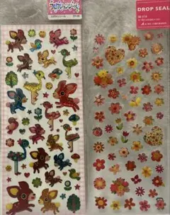 平成レトロ　キラキラ☆エポキシシール2枚セット