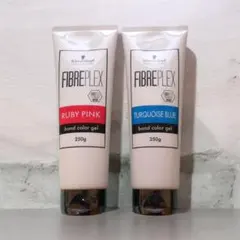 【新品未使用】ファイバープレックスカラージェルルビーピンクターコイズブルーセットのサムネイル