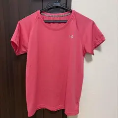 アンダーアーマーランニングウェア　Tシャツ　ピンク　SMサイズ