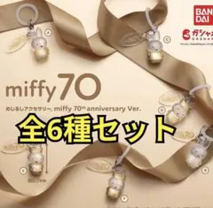 めじるしアクセサリー miffy 70thアニバーサリ 全6種 カプセル無し