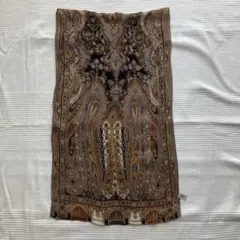 TOPKAPI トプカピ シルクストール　ペイズリー柄　グレー