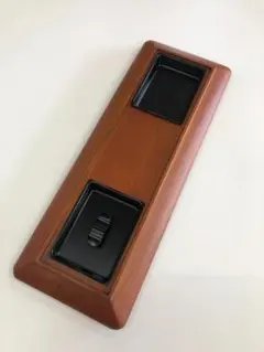 Ｙ 未使用保管 プリンス製 灰皿 木製台 昭和レトロ 鉄製 タバコ置き