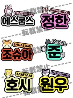 応援ボード SEVENTEEN 名前 ハングル うちわ miniteenのサムネイル