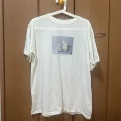 CYILABO 猫プリント 半袖Tシャツ ホワイト