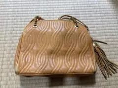 【希少】FENDI ヴィンテージ タッセル ショルダーバッグ イエロー