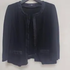 ESPIE ノーカラージャケット ブラックのサムネイル