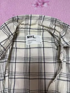 MHL. チェック柄 半袖シャツ M 新品同樣