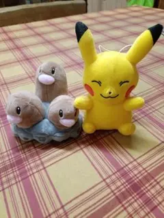ピカチュウ ダグトリオ ポケモン ぬいぐるみ2個セット