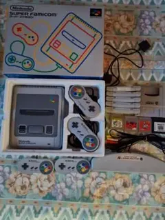 任天堂スーパーファミコン 1CHIP 02本体一式　ゲームソフト動作確認済み