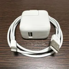 【中古品】USB-A to ライトニングケーブル＋10W USB-A電源アダプタ