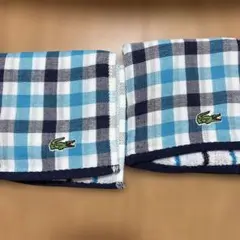 LACOSTE ラコステ タオルハンカチ チェック柄 2枚セットのサムネイル