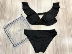 【美品】SEADRESS シードレス　黒　ビキニ　水着　S バッグ付き