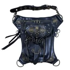 スチームパンク ウエストバッグ 髑髏 y2k vintage スカル ブラック