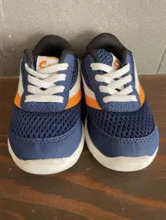 VANS ネイビー/オレンジ スニーカー　15cm