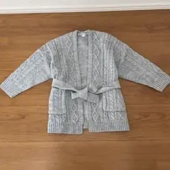 新品 サイズS(100〜110)グローバルワーク ニットカーディガン グレー S