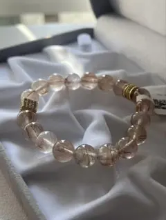 ブルーカイヤナイト 白蝶貝 ヒマラヤ水晶 南紅 天然石ブレスレット 