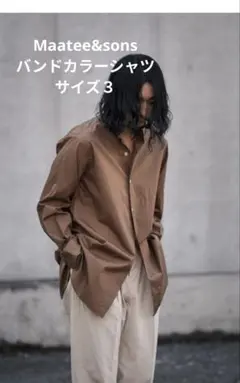 MAATEE&SONS ストライプシャツジャケット サッカーストライプシャツジャケット ストライプジャケット