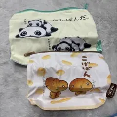 たれぱんだ こげぱん　スクエアポーチ ガチャガチャ
