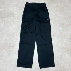 アディダス コットンパンツ XS ブラック 綿100% ハイウエスト メンズ古着