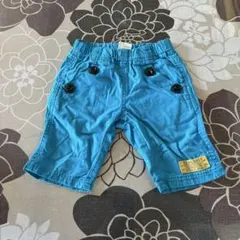 BRANSHES ハーフパンツ ブルー 100cm 使用感あり 記名あり