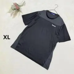 ターザン【XL】 スポーツウェア メッシュTシャツ 速乾性 ランニング 黒グレー