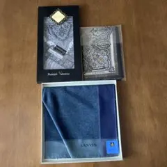 Rudolph Valentino & LANVIN ランセル　ハンカチ　３枚のサムネイル