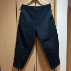 ユニクロ　UNIQLO U チノパン　ネイビー　ブラック　ダブル仕立て