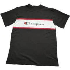 アメカジ チャンピオン 切替ロゴTシャツ 黒 1XL