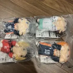 一番くじハイキュー‼︎ 10周年記念・D賞ちょこのっころんぬいぐるみ4種コンプ