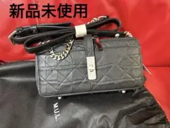 M.U.L.キルティング×エレファント型押し ウォレットBOXブラック新品未 