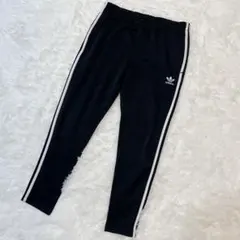 【adidas】XL トラックパンツ 黒 ホワイトライン A97088
