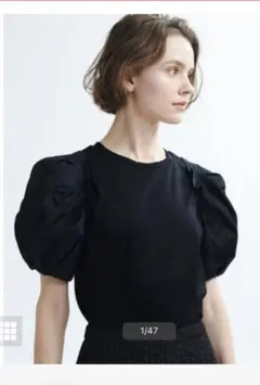 ランバンオンブルー ふんわり袖カットソー　tシャツ