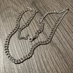m*0様 【1345】新品 アメカジ シルバー チェーンネックレス 調整可能