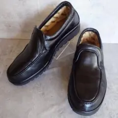 アシックス ペダラ メンズ スリッポン ローファー 2E 黒 25cm
