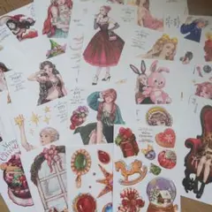 ♡おすそ分けHWARAさんステッカー50枚A♡