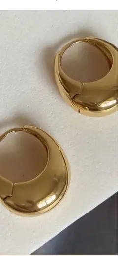 幾何学フープイヤリング　ピアス