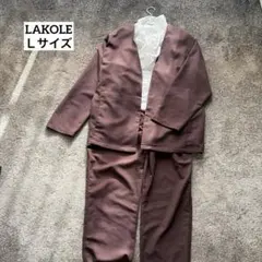LAKOLE ラコレ　ブラウン セットアップL ノーカラー 卒入学式セレモニー