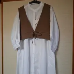 ビスチェ ロングワンピース