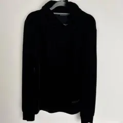 EMPORIO ARMANI ベロア生地　トップス　黒のサムネイル