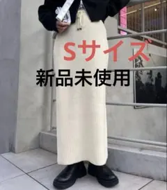 【新品タグ付き】チャオパニックティピー⭐︎-3キロ見えリブニットスカート⭐︎ S