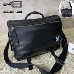 LUGGAGE LABEL 2way ニューライナー ショルダーバッグ ブラックのサムネイル