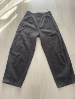 新品 コーデュロイ ブラウン ワイドパンツXL