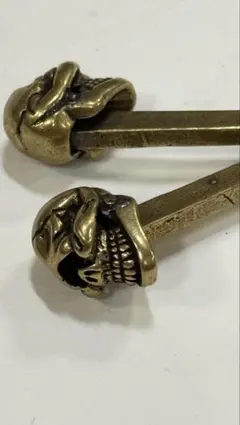 ひとつ目　スカル　ブラス　ペンダントヘッド
