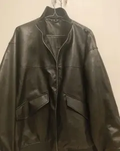 ワークマン　（ワークマン女子）　シンセティックレザーリブブルゾン