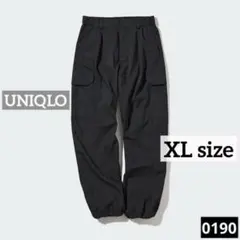 0190 UNIQLO イージーカーゴパンツ ブラック