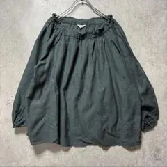 スタジオクリップ 刺繍 グリーン ブラウス studioclip オフショルダー