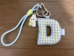LABUBU PIN FOR LOVE イニシャル Dキーホルダー